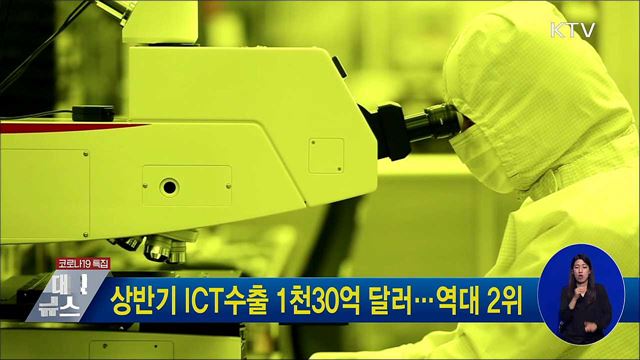 상반기 ICT수출 1천30억 달러···역대 2위