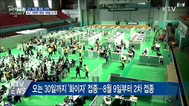 고3·교직원 19일 화이자 백신 접종 시작