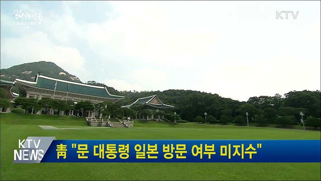 靑 "문 대통령 일본 방문 여부 미지수"