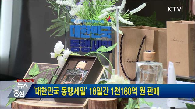 '대한민국 동행세일' 18일간 1천180억 원 판매