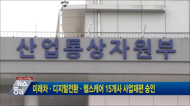 미래차·디지털전환·헬스케어 15개사 사업재편 승인