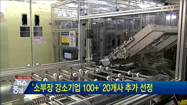 '소부장 강소기업 100+' 20개사 추가 선정