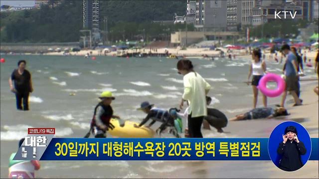 30일까지 대형해수욕장 20곳 방역 특별점검