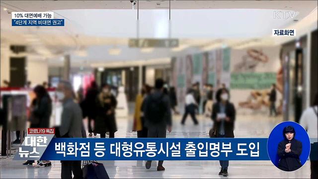 10% 대면예배 가능···"4단계 지역 비대면 권고"