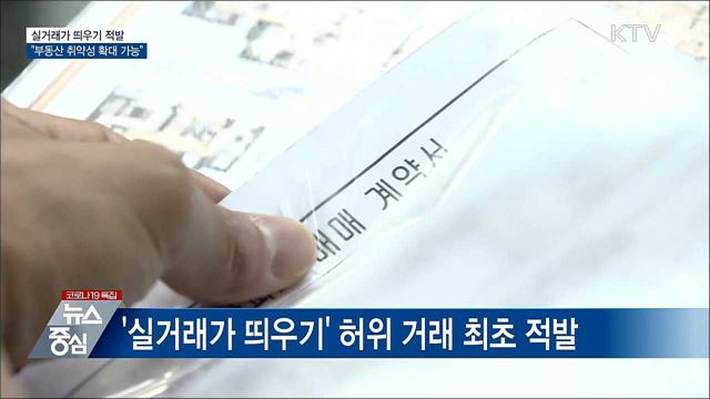 '실거래가 띄우기' 적발···"부동산 취약성 확대 가능"
