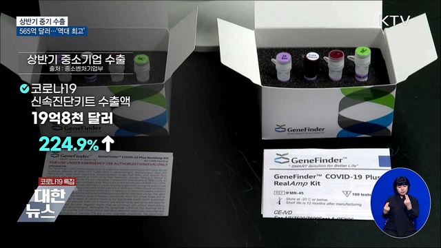 상반기 중기 수출 565억 달러···'역대 최고'