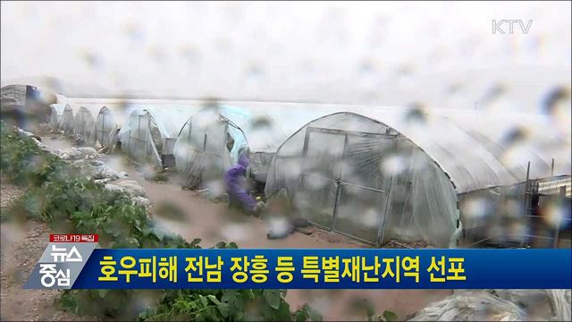 호우피해 전남 장흥 등 특별재난지역 선포