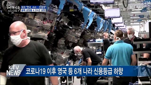 피치, 한국 신용등급 AA- 유지···4.5% 성장 전망