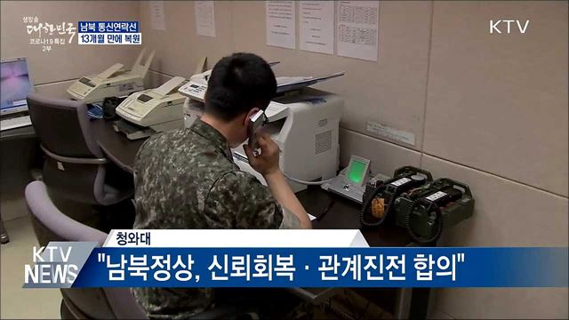 남북, 13개월 만에 통신연락선 전격 복원