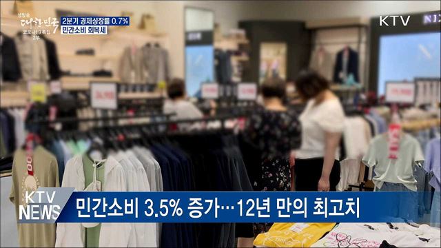 2분기 경제성장률 0.7%···민간소비 회복세