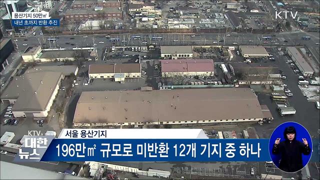 한미, 내년 초 용산기지 50만㎡ 반환 추진