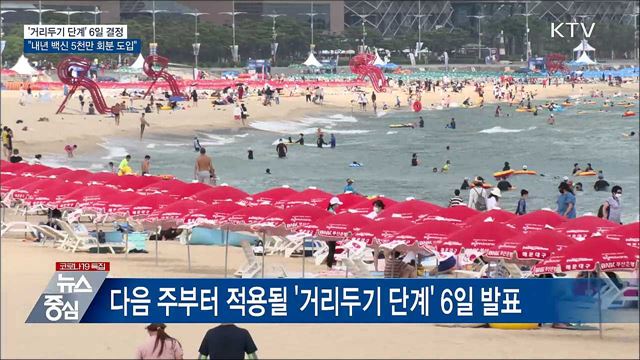 '거리두기' 6일 결정···"내년 백신 5천만 회분 도입"