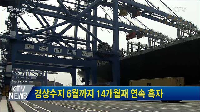 경상수지 6월까지 14개월째 연속 흑자