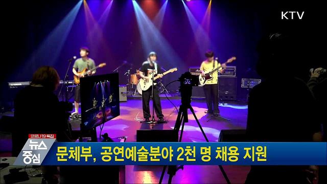 문체부, 공연예술분야 2천 명 채용 지원