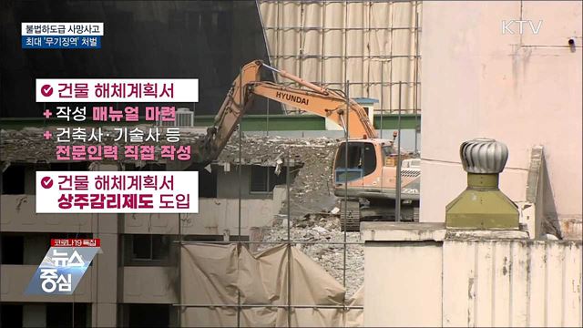 불법하도급 사망사고 '무기징역'···처벌 강화