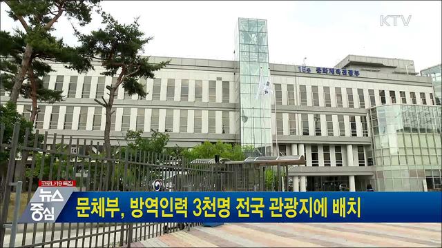 문체부, 방역인력 3천명 전국 관광지에 배치