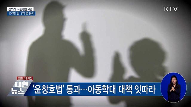 靑 국민청원 4년···'104만 건 게시·2억 명 동의'