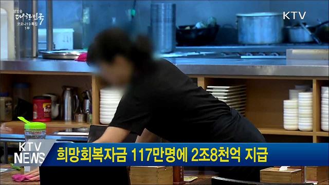 희망회복자금 117만명에 2조8천억 지급