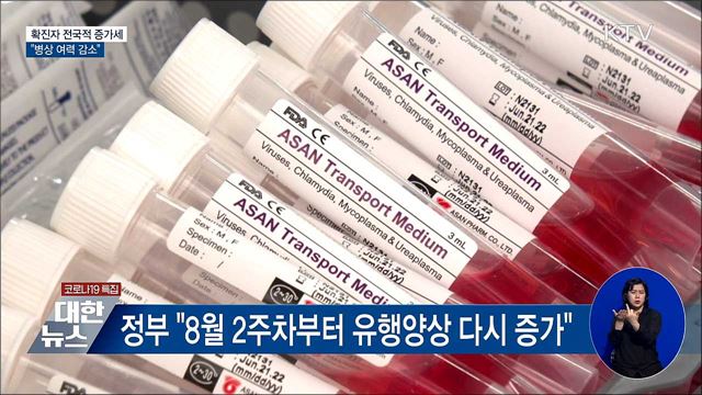 확진자 전국적 증가세···"병상 여력 감소"