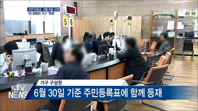 국민지원금 9월 6일 신청···1인가구·맞벌이 '특례'