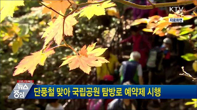 단풍철 맞아 국립공원 탐방로 예약제 시행