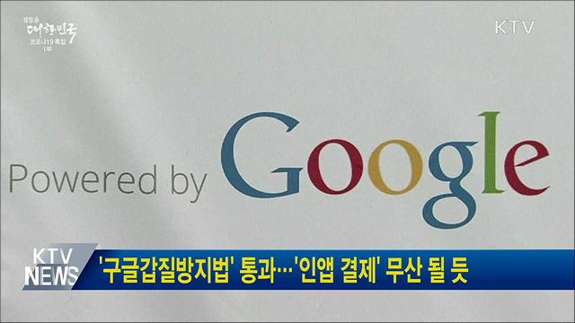 '구글갑질방지법' 통과···'인앱 결제' 무산 될 듯