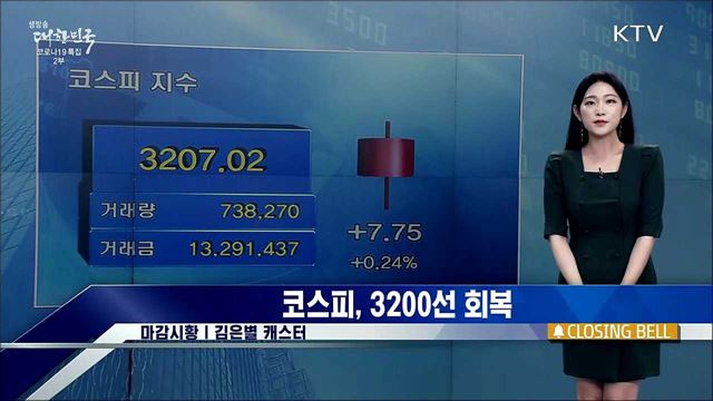 코스피, 3200선 회복 [증권시장]