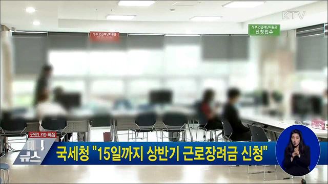 국세청 "15일까지 상반기 근로장려금 신청"