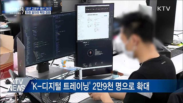 내년 고용부 예산 36조···미래 일자리 확대 집중