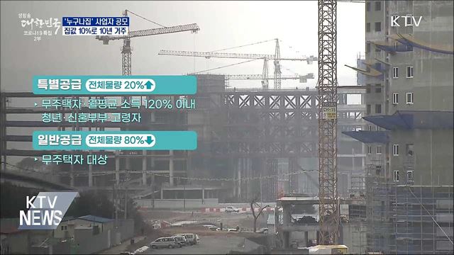 '누구나집' 사업자 공모···집값 10%로 10년 거주