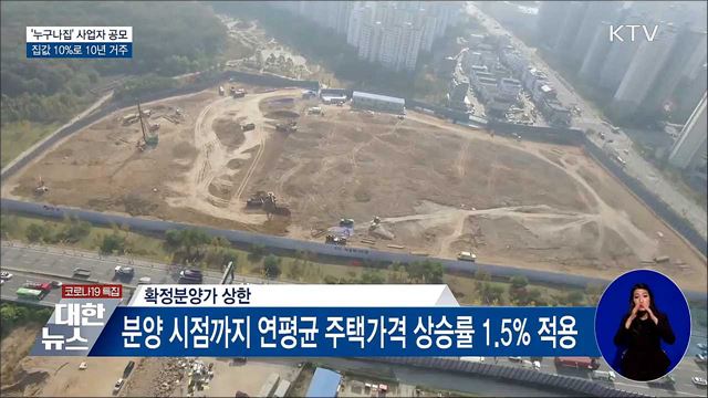 '누구나집' 사업자 공모···집값 10%로 10년 거주