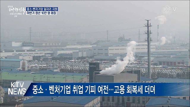 중기 맞춤형 지원···하반기 10만 명 일자리 매칭