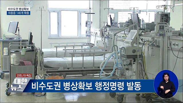 비수도권 병상확보 행정명령···위중증 146개 확충