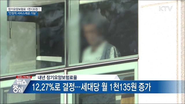 장기요양보험료 1천135원↑···"안정적 서비스 제공"