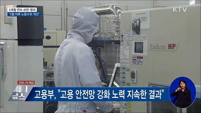 고용보험 가입자 5개월 연속 증가···"노동수요 개선"