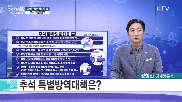 방역·민생안정 총력, 추석 특별대책 [경제&이슈]