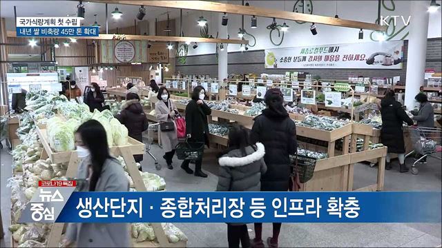 국가식량계획 첫 발표···내년 쌀 비축량 45만 톤으로 확대