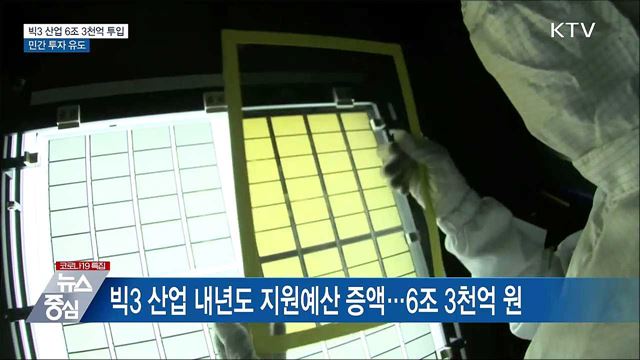 빅3 산업 예산 6조 3천억···민간 투자 유도