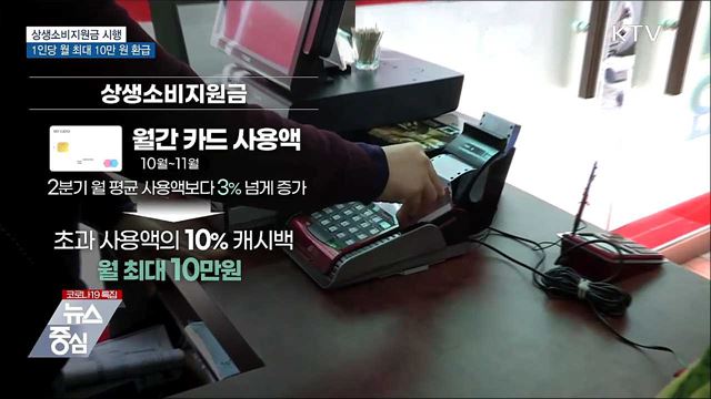 10월부터 상생소비지원금 시행···최대 월 10만 원 환급