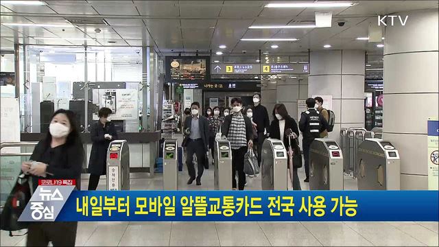 내일부터 모바일 알뜰교통카드 전국 사용 가능