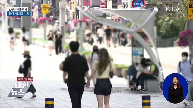 인구주택총조사···30대 42.5% 미혼