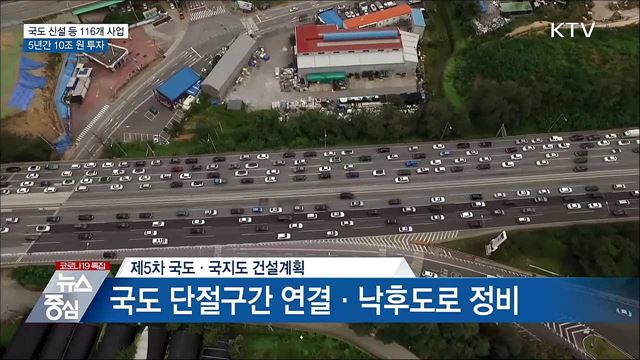 국도 신설 등 116개 도로사업 10조 원 투자