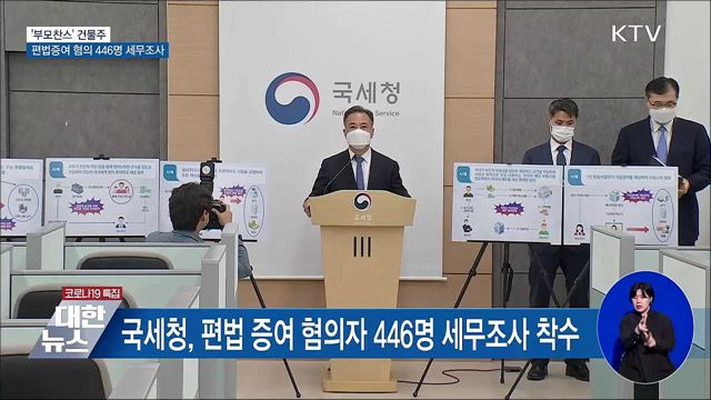 '부모찬스' 건물주···편법증여 혐의 446명 세무조사