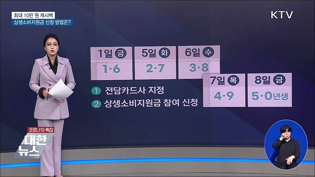 최대 10만 원 캐시백···상생소비지원금 신청 방법은?