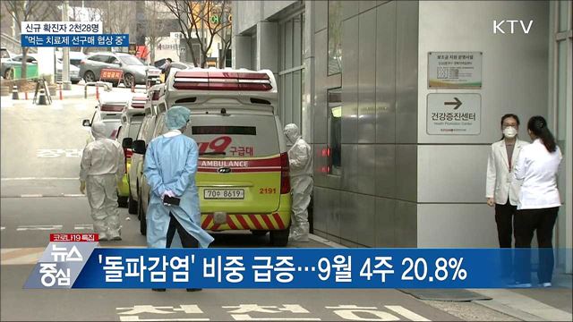 다시 2천 명대···"먹는 치료제 선구매 협상 중"