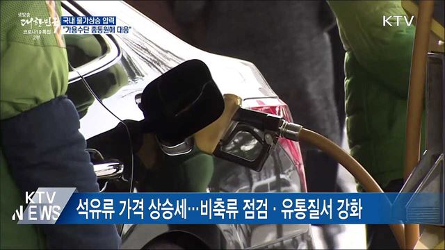 정부 "물가상승 압력 가용수단 총동원해 대응"