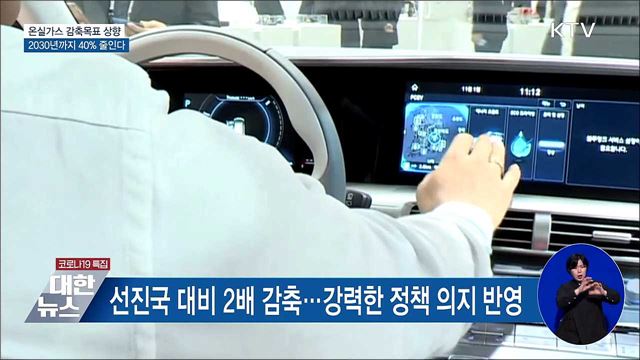 2030년 온실가스 감축목표 40%로 대폭 상향