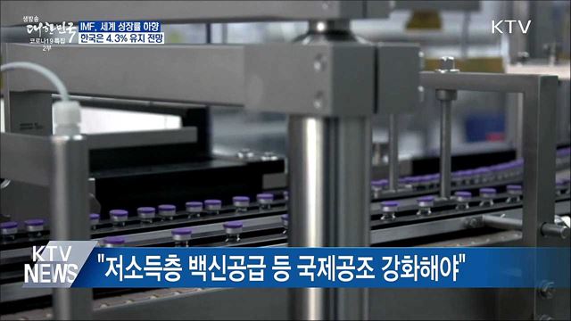 IMF, 세계 성장률 하향 조정···한국은 4.3% 유지