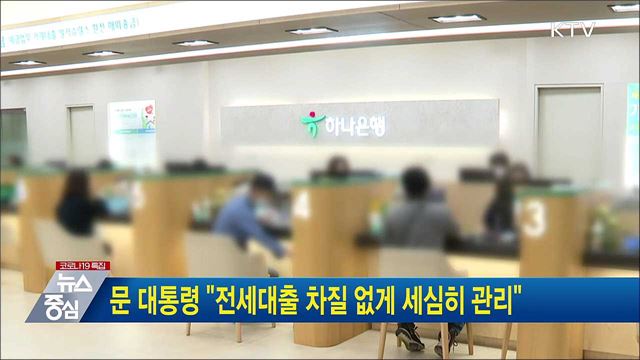 문 대통령 "전세대출 차질 없게 세심히 관리"