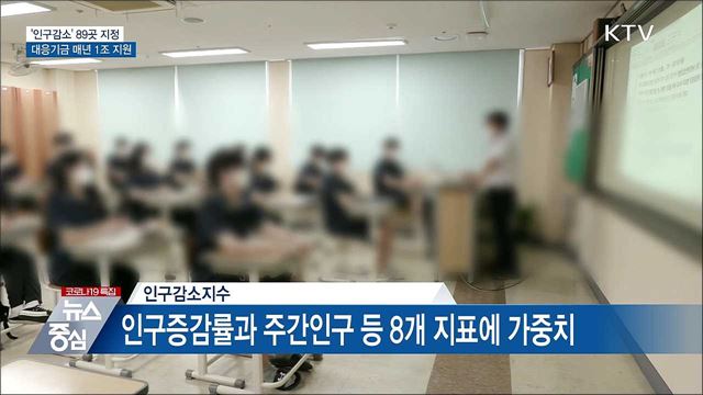 인구감소 89곳 지정···대응기금 매년 1조 지원